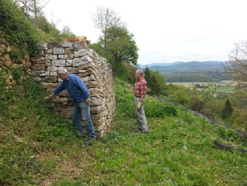 Trockenmauern am lberg